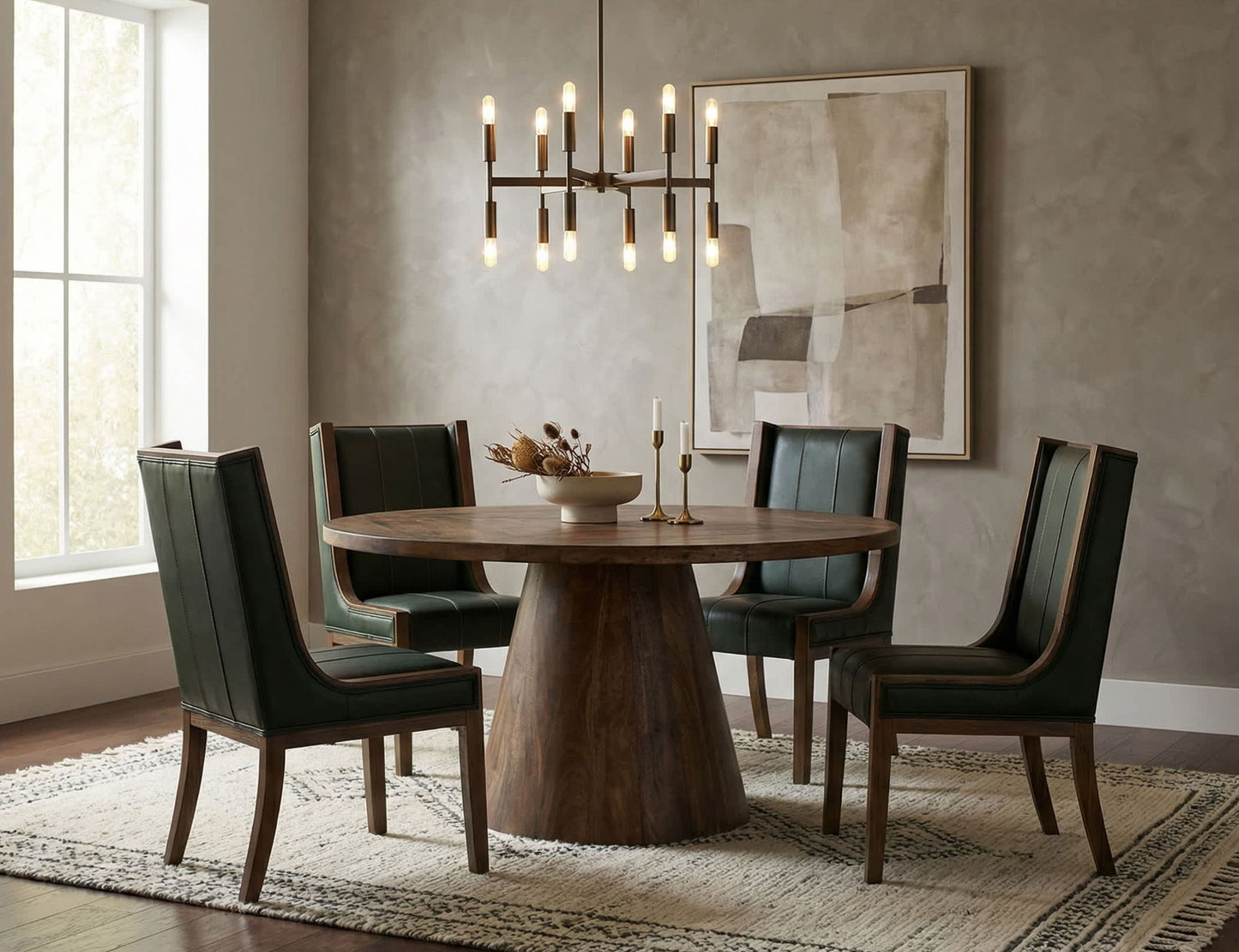 Balam - Round Table Base - Brown