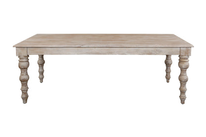 Crossings - Eden Rectangular Dining Table With 4 Upholstered Chairs - Toasted Tumbleweed & Green