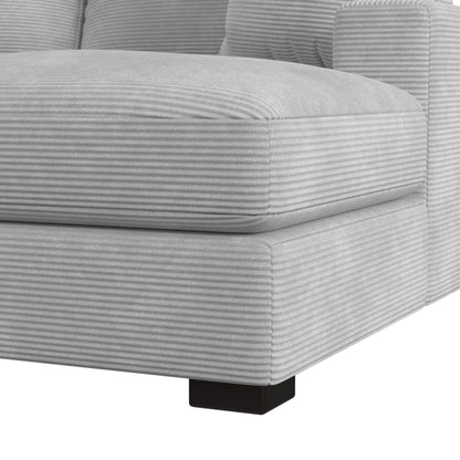 Arizona - Modular RHF Chaise With 1 Pillow 20" - Steno Stone