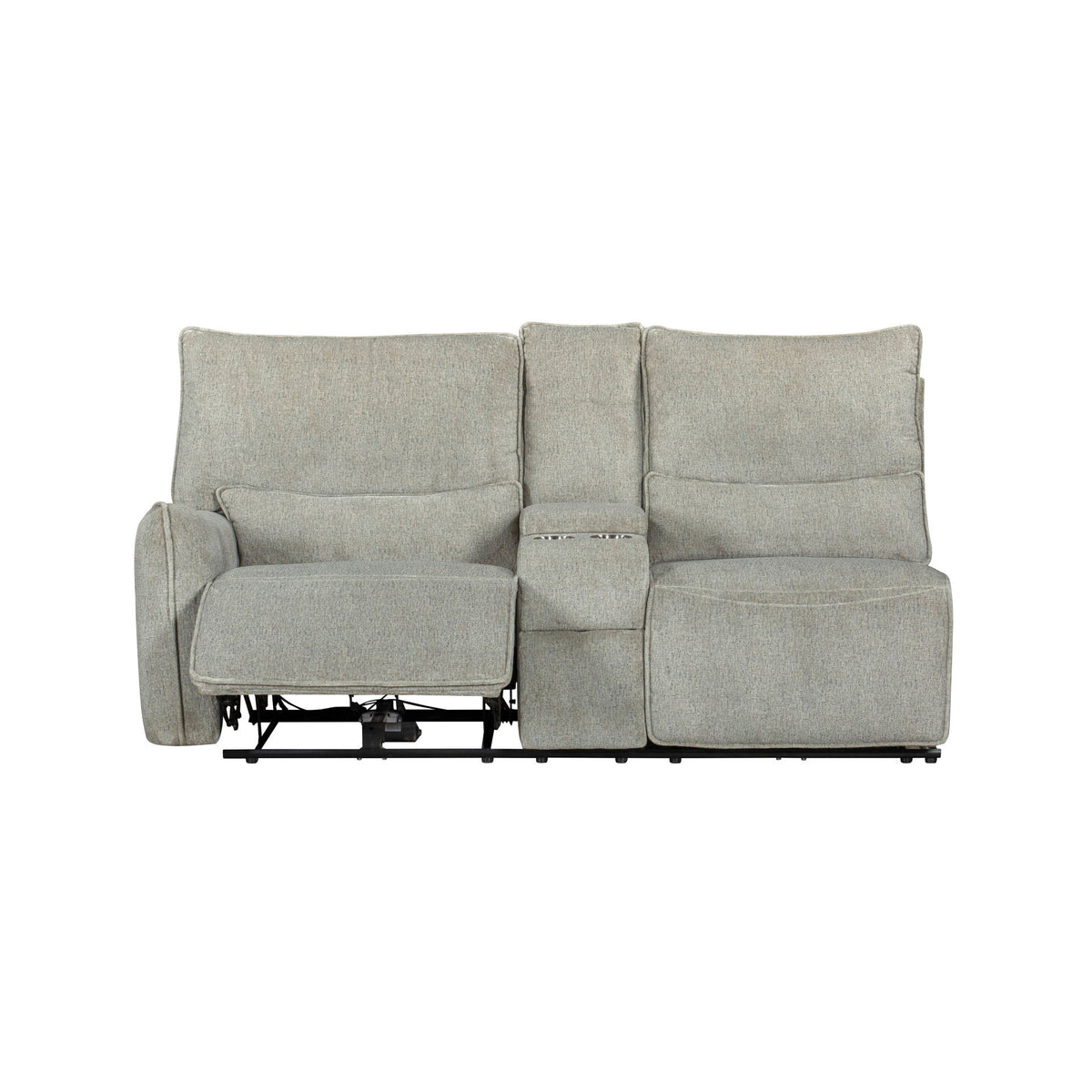 Remsen - LAF Console Loveseat With Dual Recliner - Latte