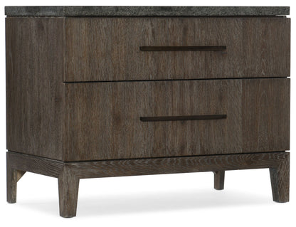 Miramar Aventura - San Marcos Stone Top Nightstand - Dark Gray