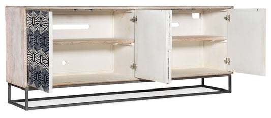 Melange - Whitmore Four Door Credenza - Beige