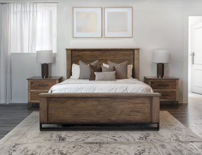 Natural Teca - Queen Platform - Brown