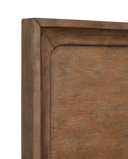 Lindon - Complete Panel Bed With Storage Rails - Belgian Wheat