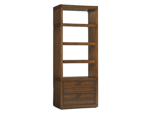 Longboat Key - Crystal Sands Bookcase - Dark Brown