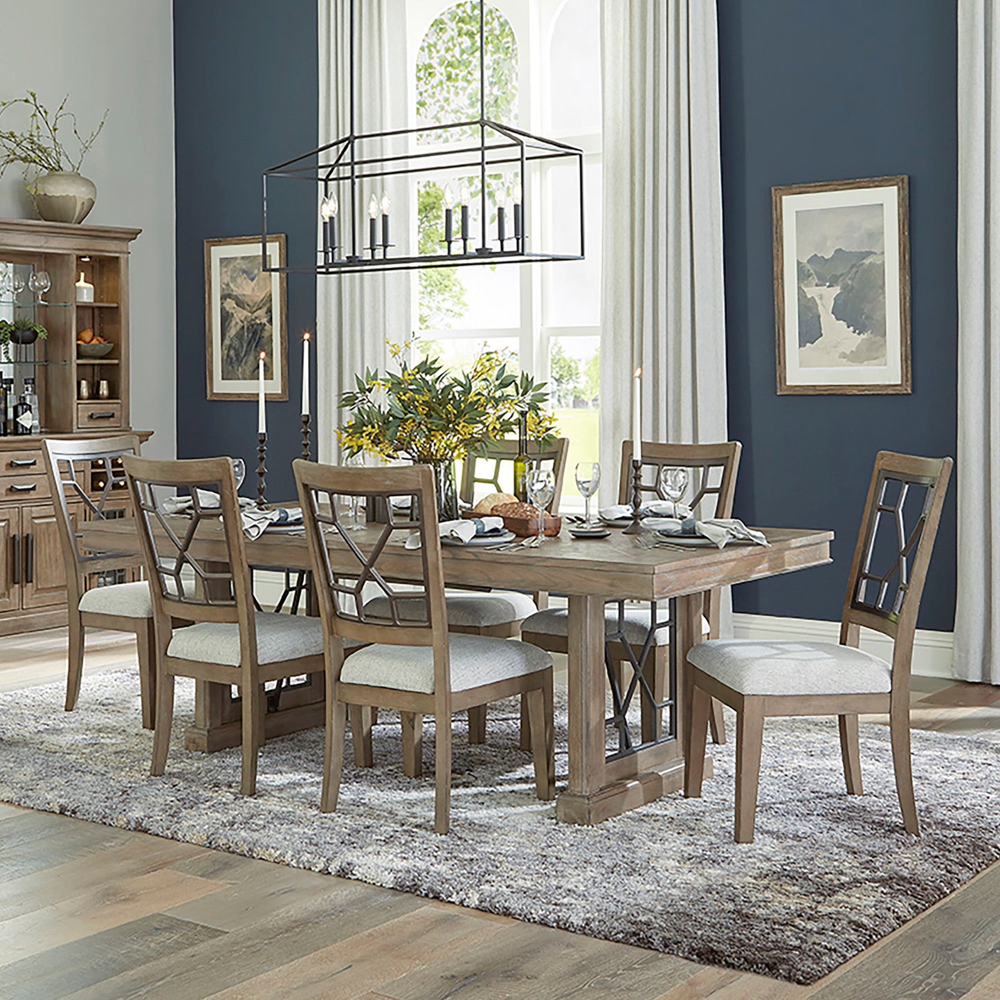 Sundance Dining - Grid Dining Chair (Set of 2) - Sandstone
