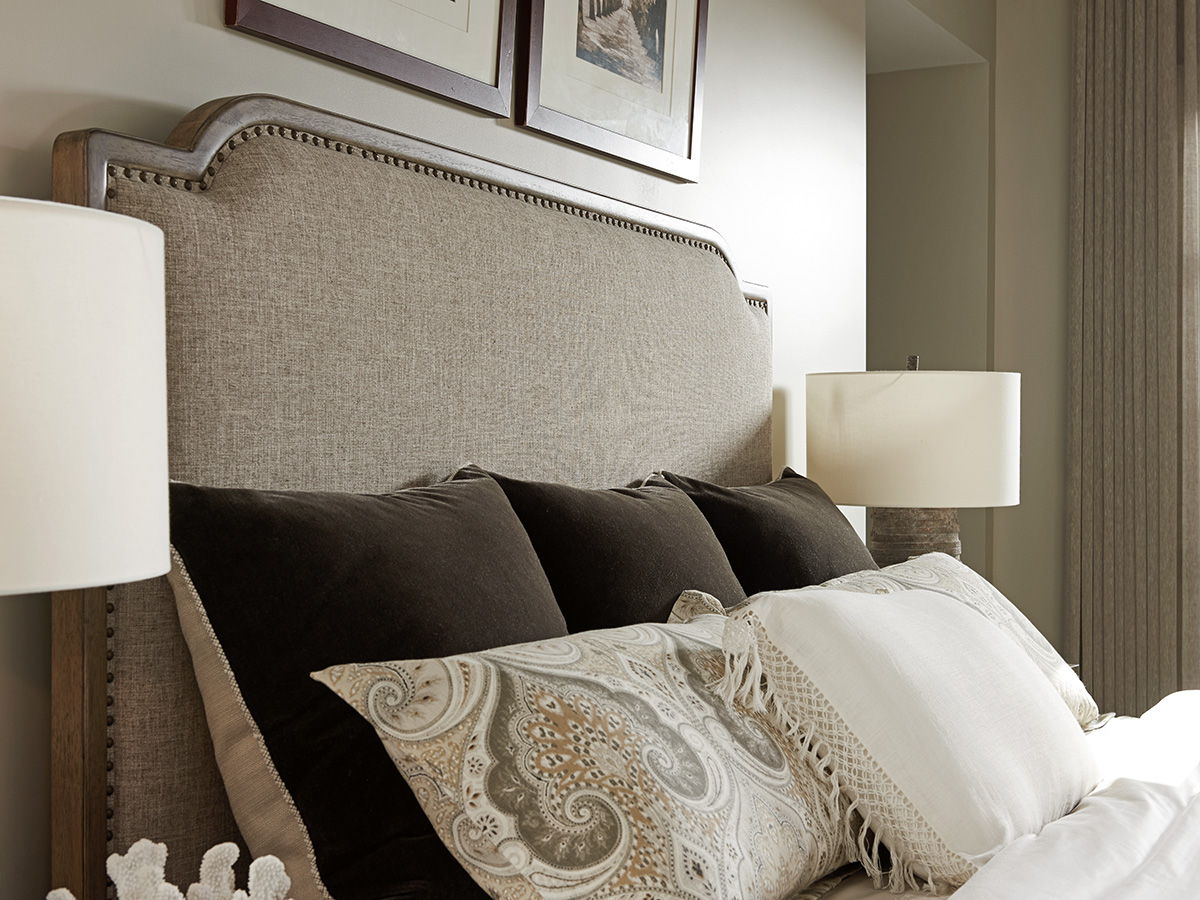 Cypress Point - Stone Harbour Upholstered Headboard 6/0 California King - Light Brown