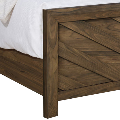 Biscayne - 6/6 Eastern King Headboard, Footboard, Slats - Sable