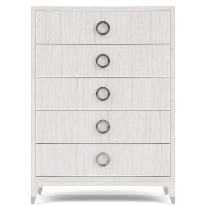 Hepburn - 5 Drawer Chest - White