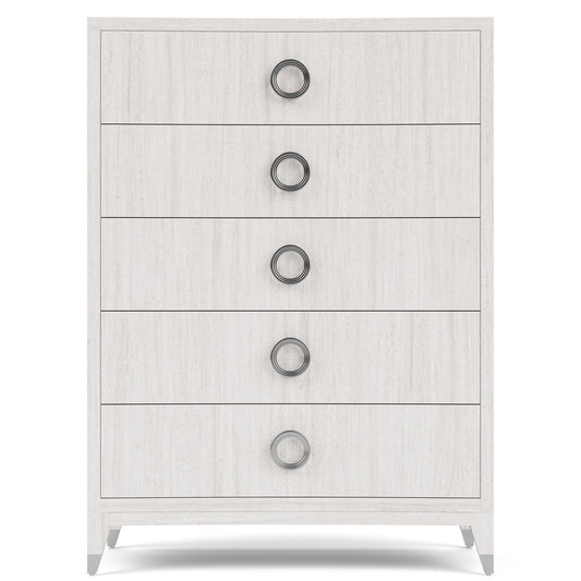 Hepburn - 5 Drawer Chest - White
