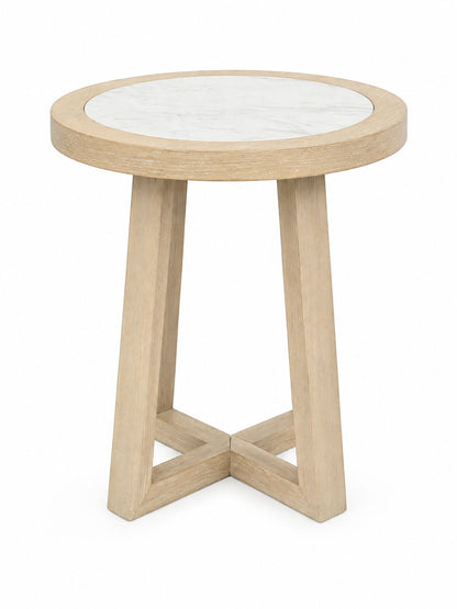 Trifecta - End Table - Driftwood Cerused Oak