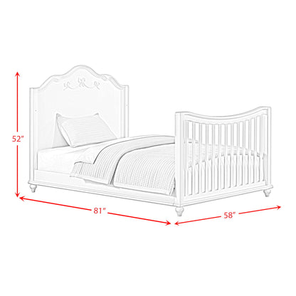 Alana - Crib Conversion Kit - White