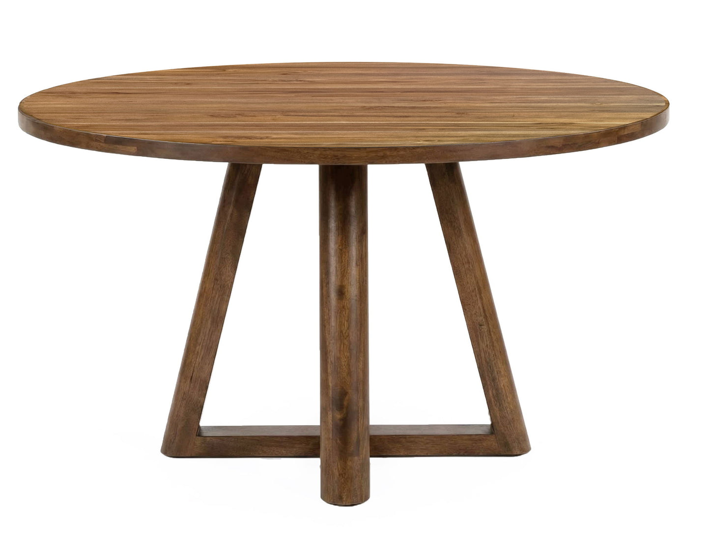 Silver - Round Table Base - Brown