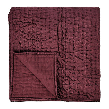 Bari - Velvet Quilt - Port