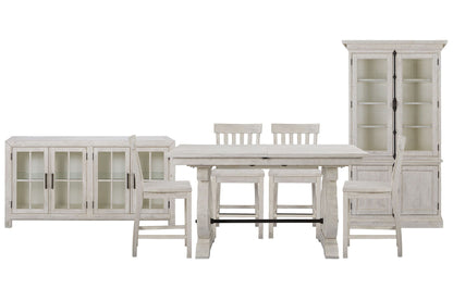 Bronwyn - Extendable Rectangular Counter Height Dining Table Set