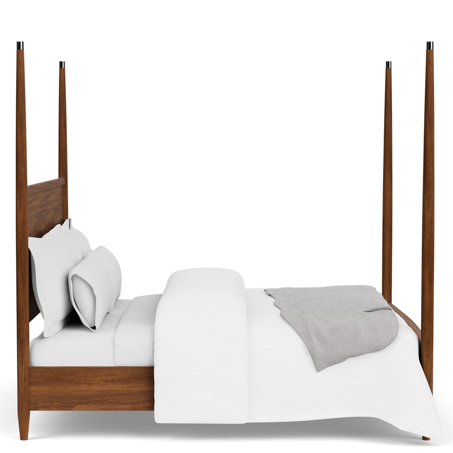 Elsie - Queen / King Poster Bed Posts - Dark Brown