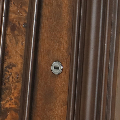 Bella Notte - 5''0" Queen Sleigh Footboard & Slats - Mahogany Brown