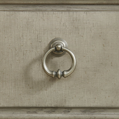 Whit-Ash - 5-Drawer Door Chest - Light Gray