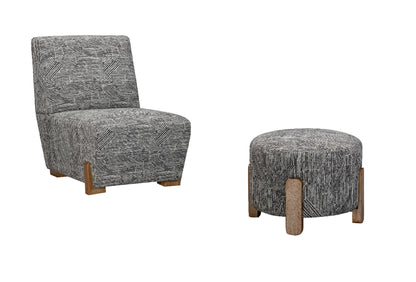 Jasper - Accent Ottoman - Exquisite Zebra