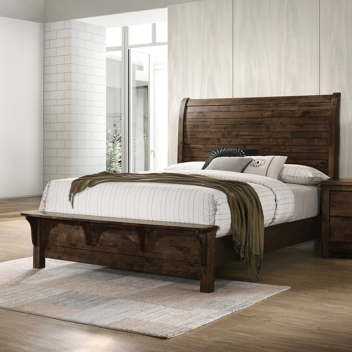 Blue Ridge - 5/0 Queen Headboard - Rustic Gray