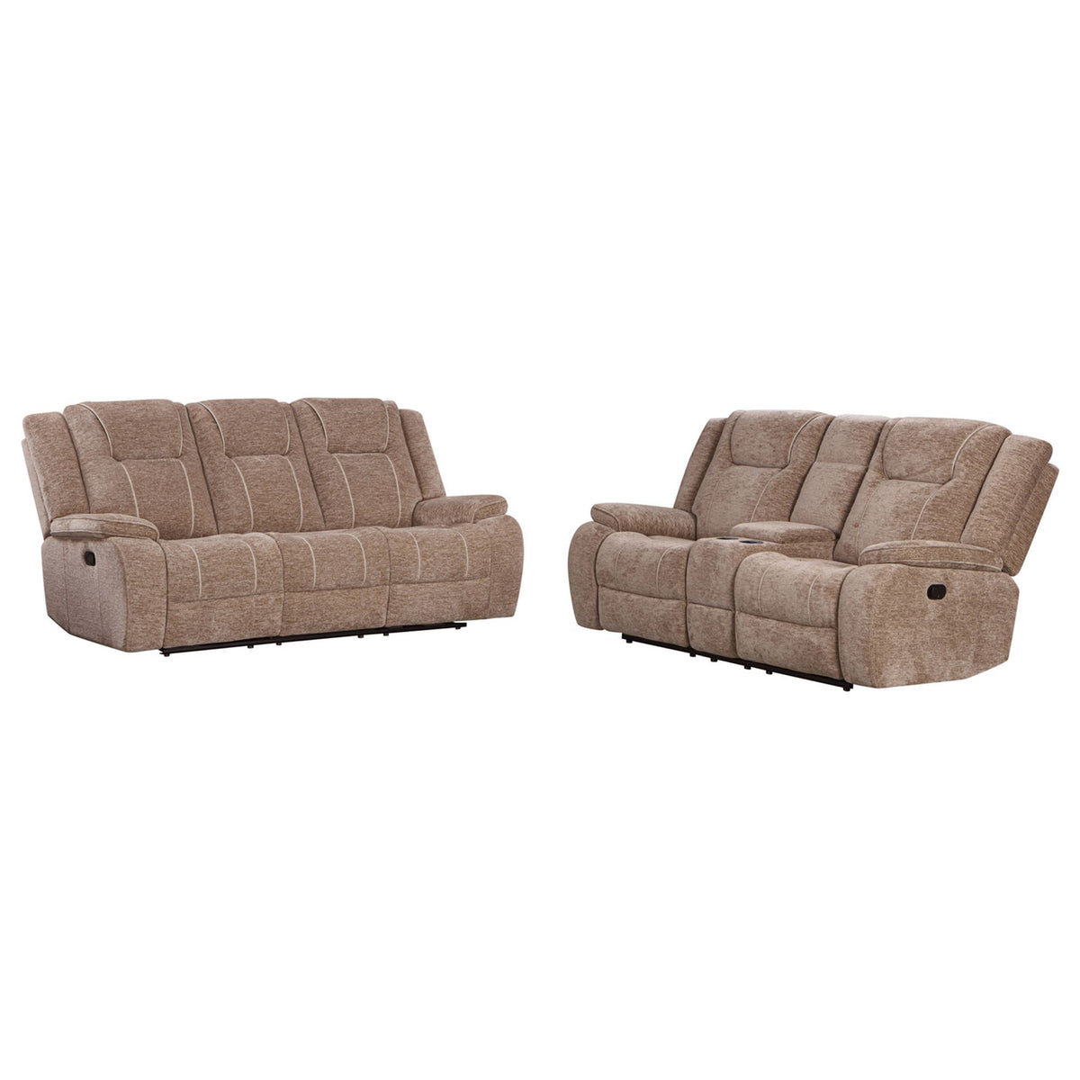 Bruno - Manual Sofa - Plush Tobacco