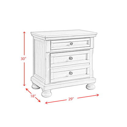 Kingston - Nightstand With Power - Walnut