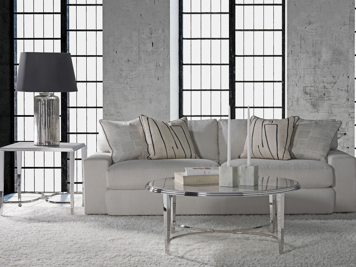 Signature Designs - Ss Sangiovese End Table With Metal - Gray