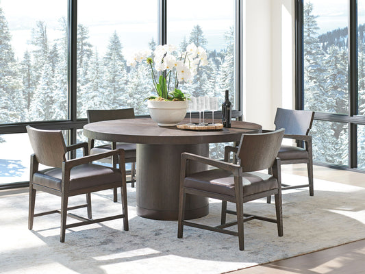 Park City - Silvercreek Round Dining Table - Dark Brown