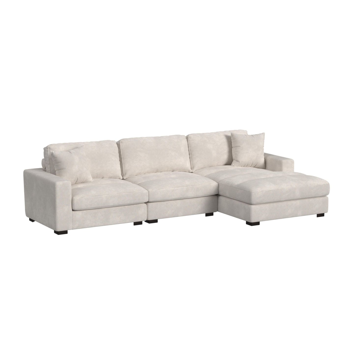 Arizona - Modular LHF Armchair With 1 Pillow 20" - Steno Beige