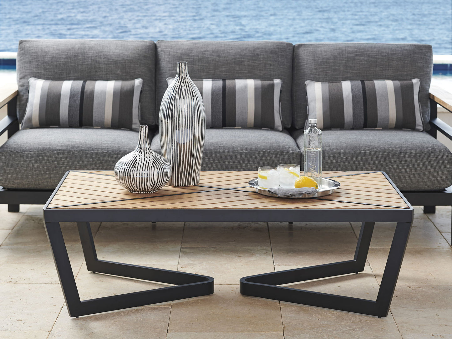 South Beach - Rectangular Cocktail Table - Dark Gray