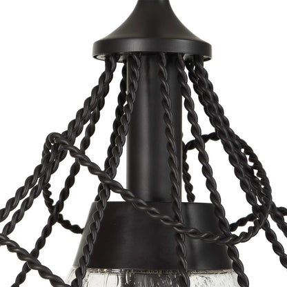Whirlwind - 1 Light Indoor-Outdoor Pendant - Dark Bronze