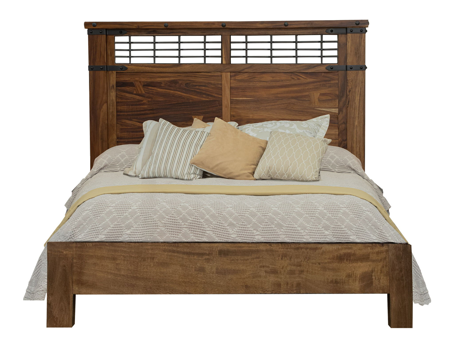 Parota - California King Footboard & Rails - Cinnamon Brown
