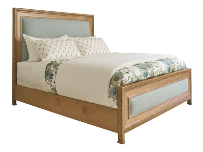 Key Biscayne - Grand Isle Upholstered Headboard 6/6 King - Light Brown / Green