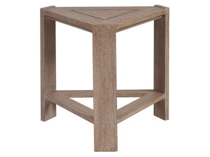 Stillwater Cove - Triangular End Table - Dark Brown