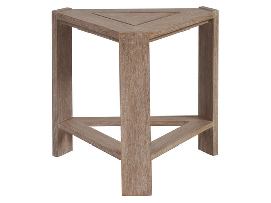 Stillwater Cove - Triangular End Table - Dark Brown