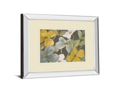 Garden Party In 2 By Lanie Loreth - Mirror Framed Print Wall Art - Beige