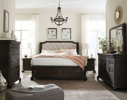 Bellamy - Drawer Nightstand - Peppercorn