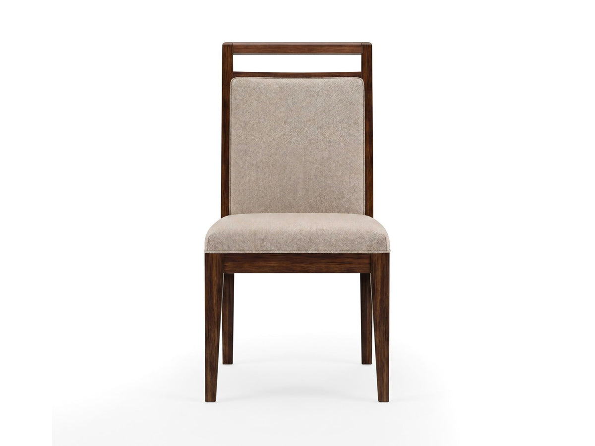 Reena - Upholstered Side Chair (Set of 2) - Rich Brown / Beige