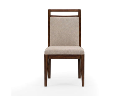 Reena - Upholstered Side Chair (Set of 2) - Rich Brown / Beige