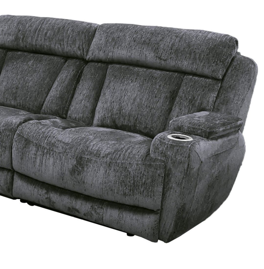 Dalton - Right Arm Facing Recliner - Lucky Charcoal