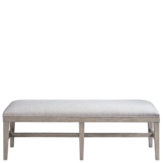 Bennett - Upholstered Dining Bench - Frosted Gray