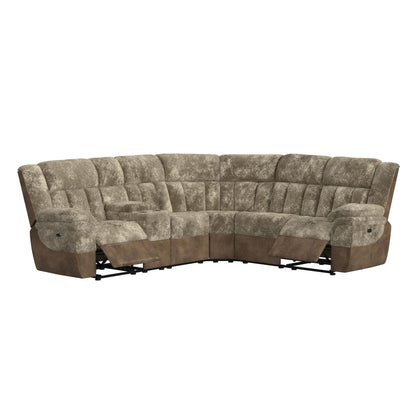 Santorini - RHF Power Motion Recliner - Dillon / Shire Cappuccino