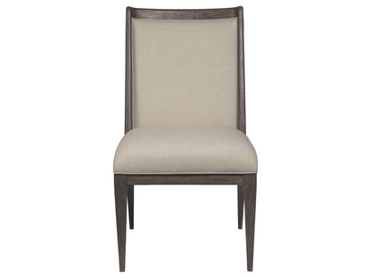 Cohesion Program - Wood Haiku Upholstered Side Chair - Dark Brown