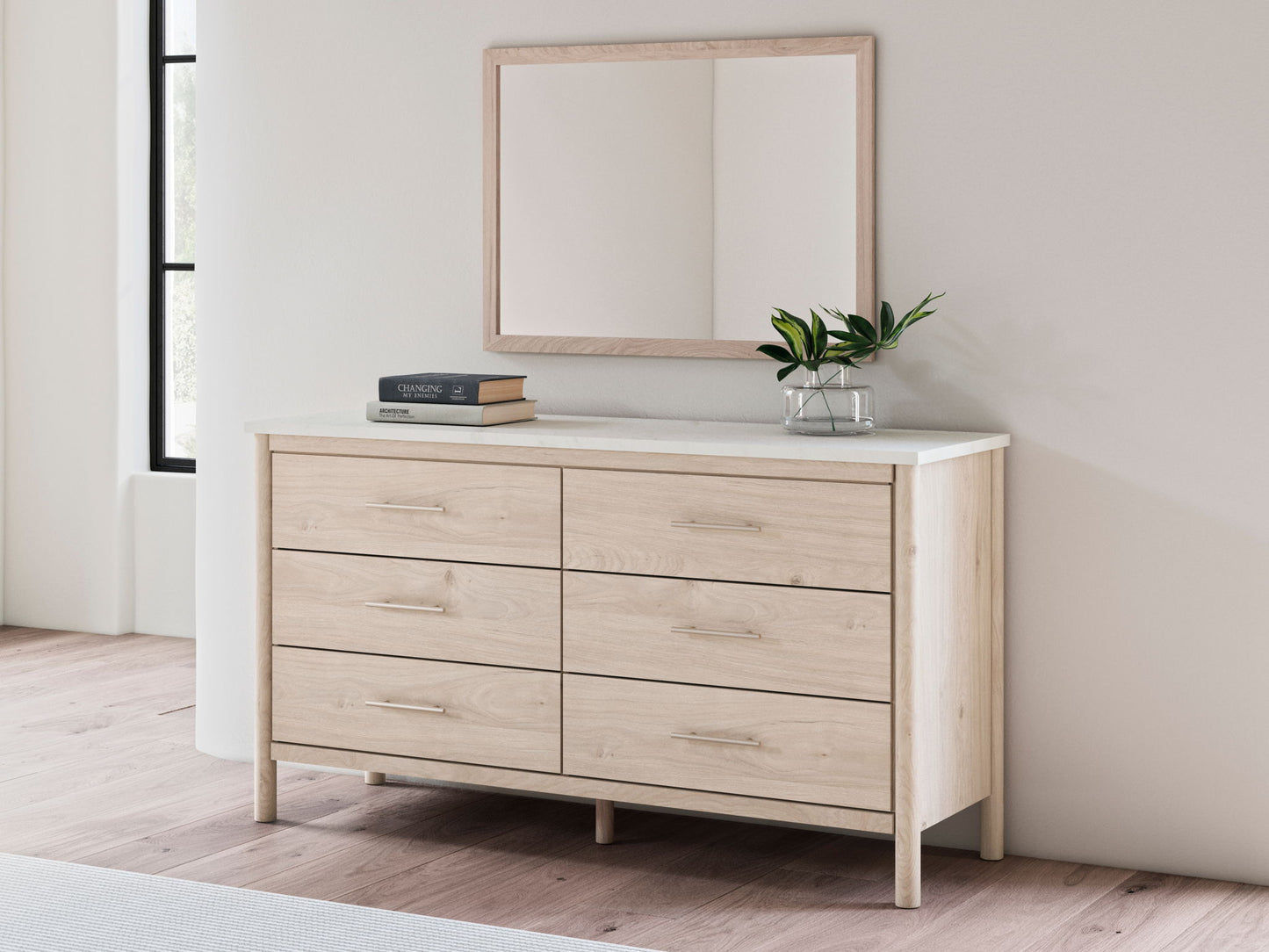 Cadmori - Bedroom Mirror - Tan