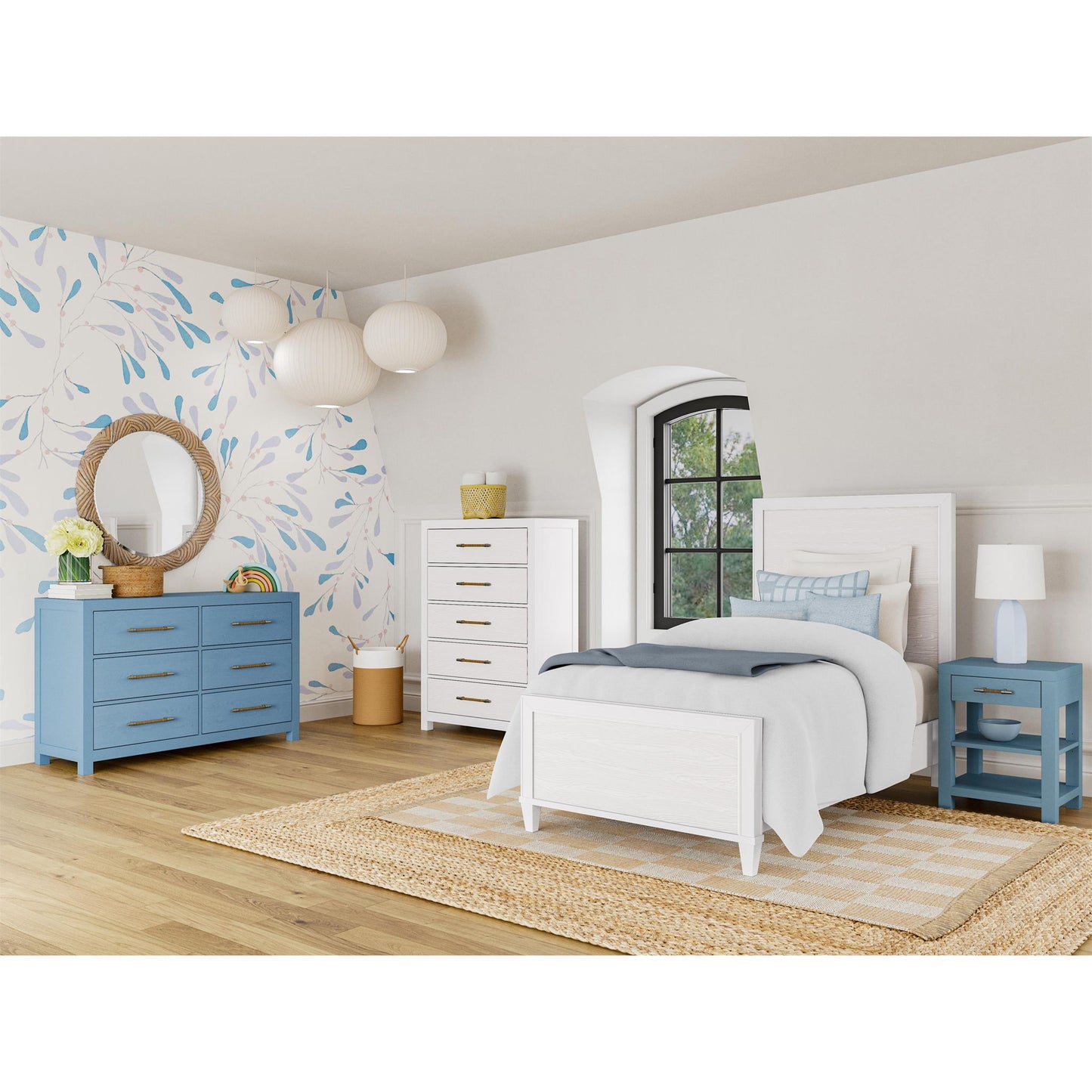 Rosalie - Twin Panel Headboard - White