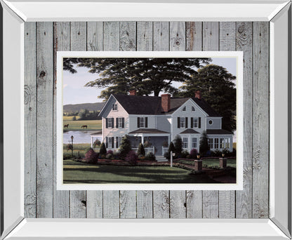 The Counrty Inn By Saunders B. Mirrored Frame - Dark Gray