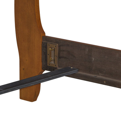 Grandpas Cabin - Full Sleigh Rails & Slats - Aged Oak