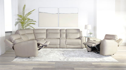 Calgary - Power Left Arm Facing Recliner P2 - Stone