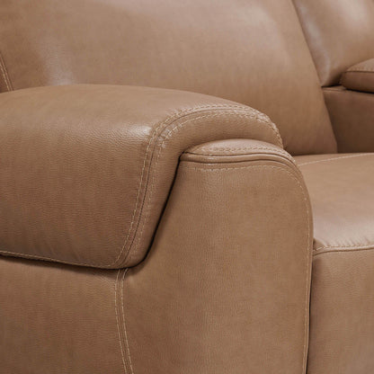 Momentum - Power LAF Zero G Recliner With Heat And Massage - Cashew