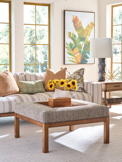 Lexington Upholstery - Crandon Park Ottoman - Light Brown